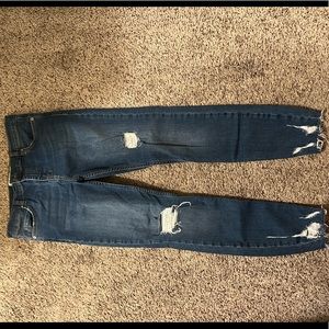 Skinny distressed free people jean